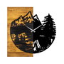 Wallity Wooden Clock 19 en Nogal y Negro